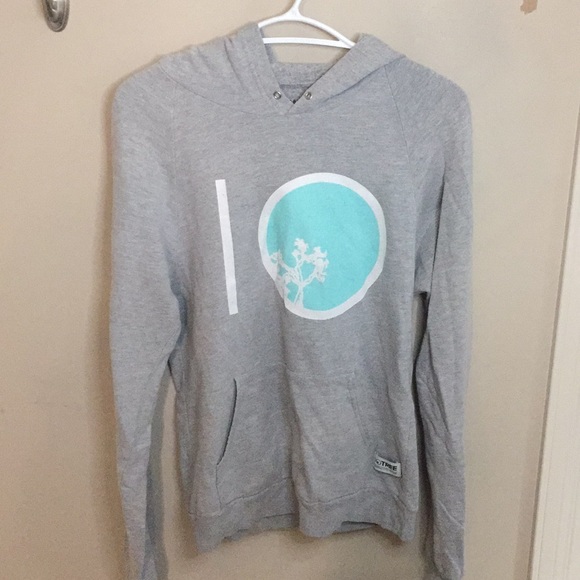Ten Tree Apparel Tops - 10 Ten Tree grey/teal hoodie